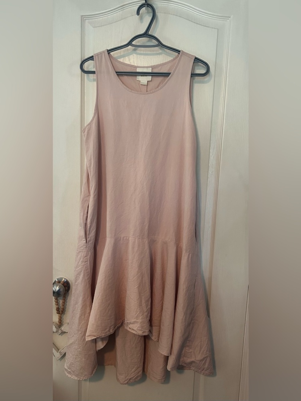 Maeve Sleeveless Pink Flowy High Low Sundress